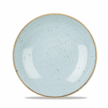 Piatto fondo bowl coupe stonecast duck egg blue cm.24,8