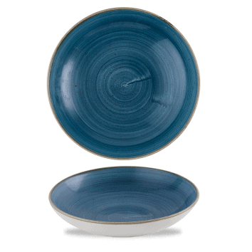 Piatto fondo bowl coupe stonecast java blue cm.24,8