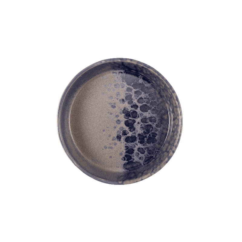 Piatto fondo phobos grigio/blu cm.18