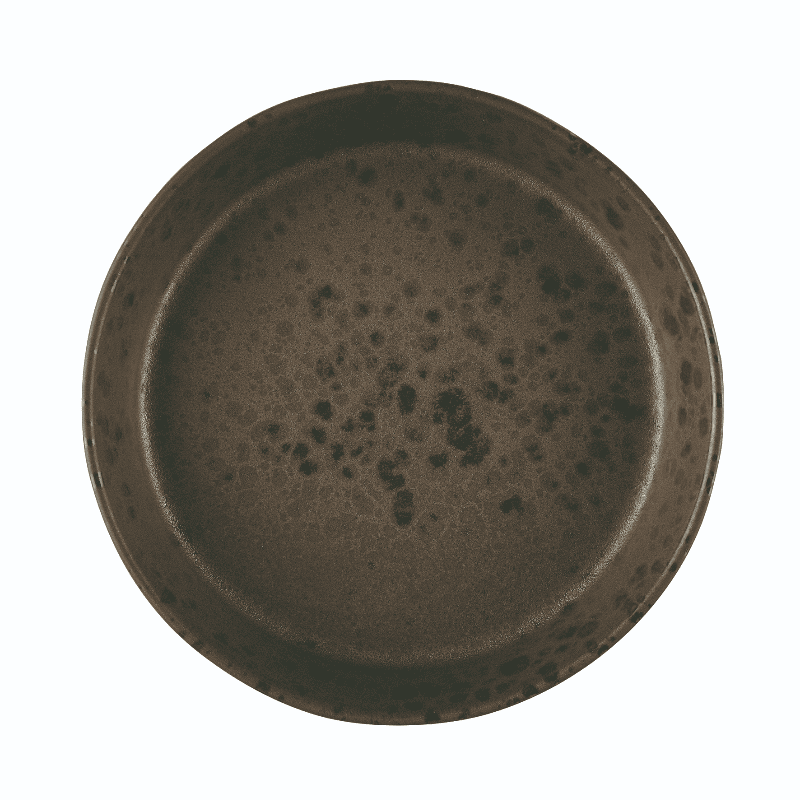 Piatto fondo phobos marrone cm.18