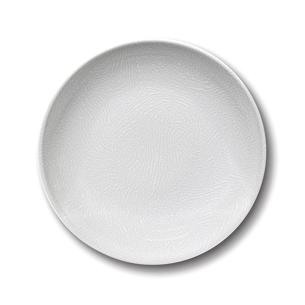 Piatto fondo segmenti bianco cm.22