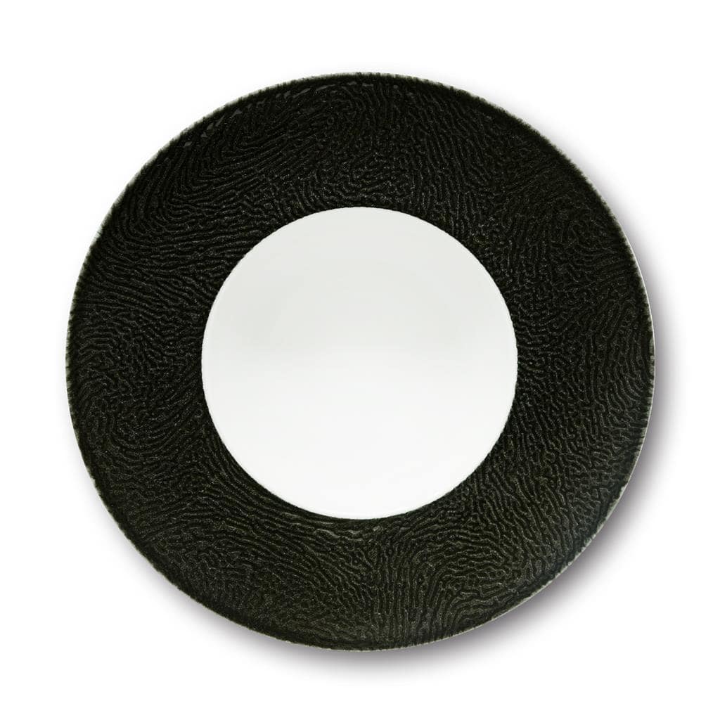 Piatto pasta k bowl segmenti nero cm.27,5