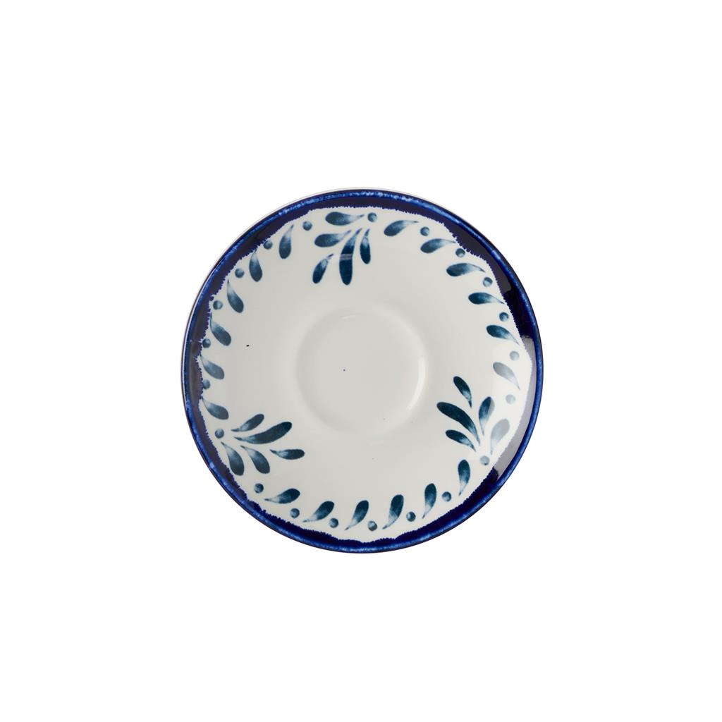 Piatto per tazza espresso harvest mediterranean ink cm.11,8
