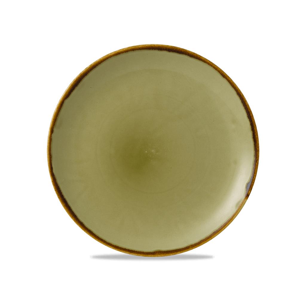 Piatto piano coupe harvest green cm.28,8