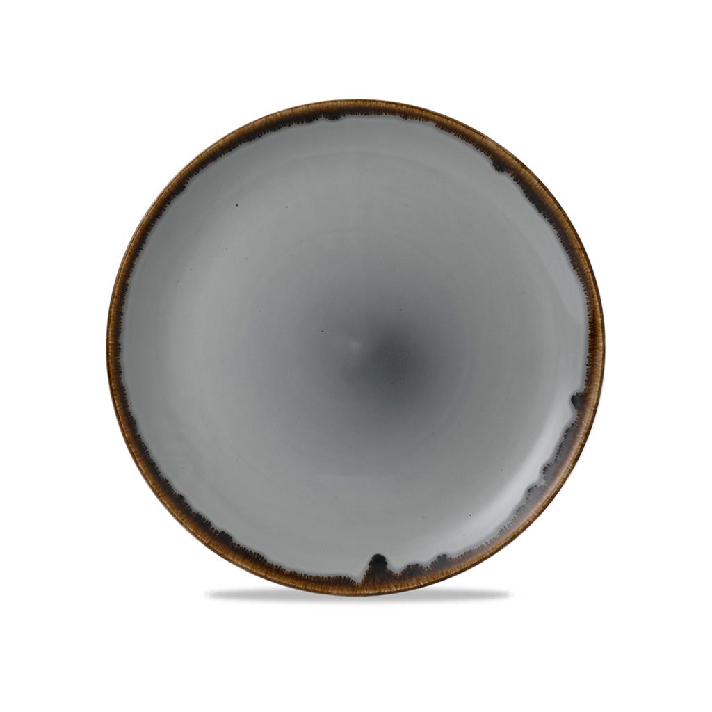 Piatto piano coupe harvest grey cm.28,8
