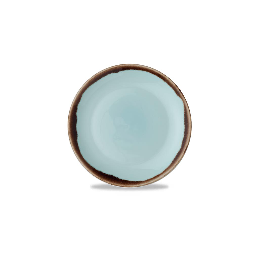 Piatto piano coupe harvest turquoise cm.16,5