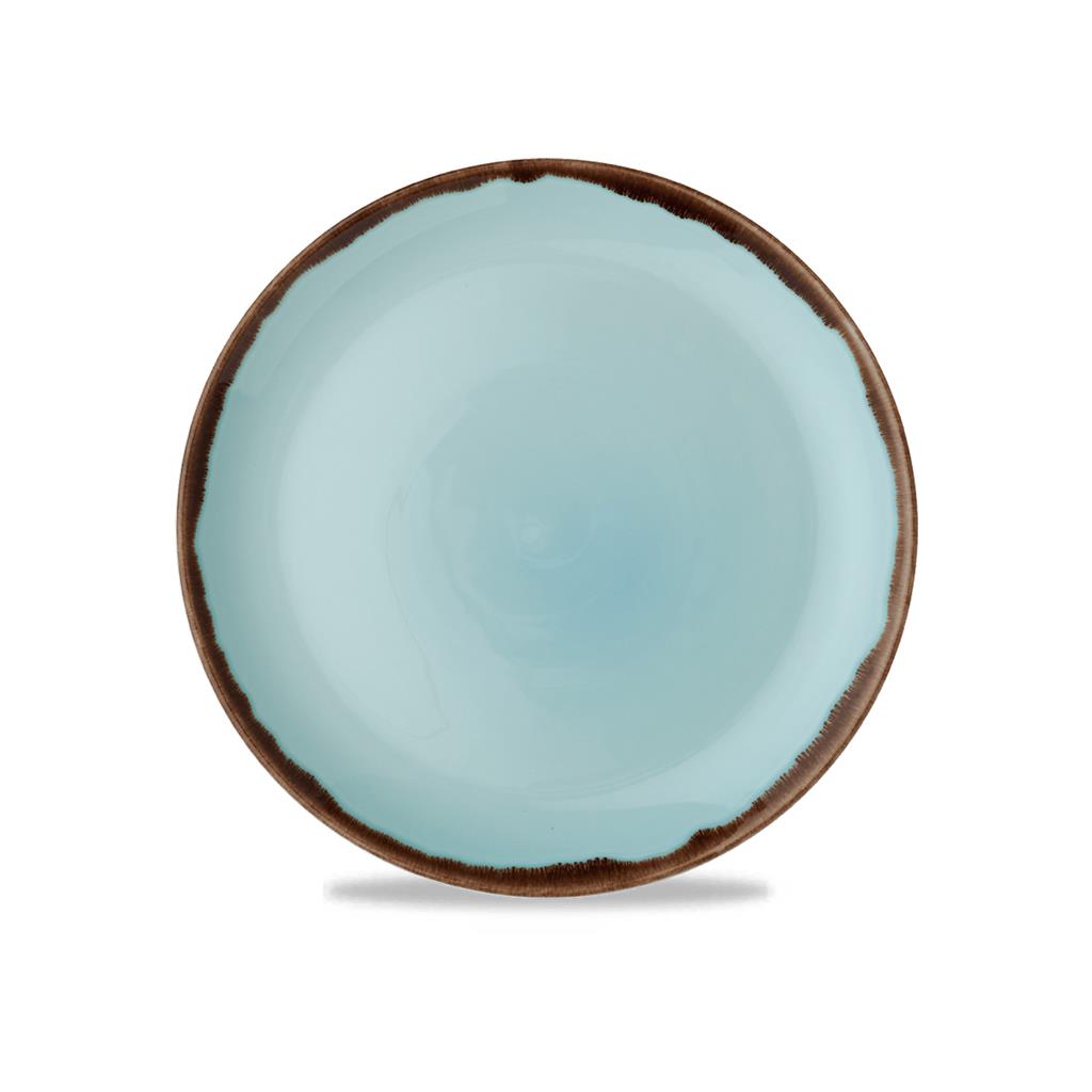 Piatto piano coupe harvest turquoise cm.28,8