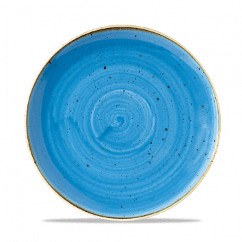 Piatto piano coupe stonecast cornflower blue cm.21,7