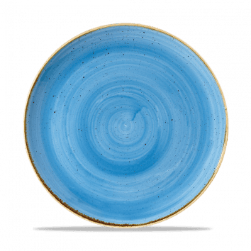 Piatto piano coupe stonecast cornflower blue cm.26