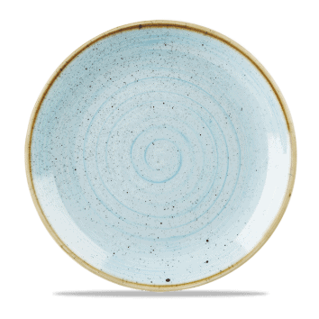 Piatto piano coupe stonecast duck egg blue cm.28,8