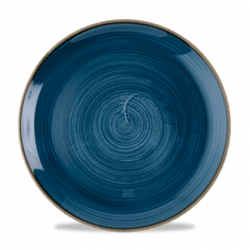 Piatto piano coupe stonecast java blue cm.28,8