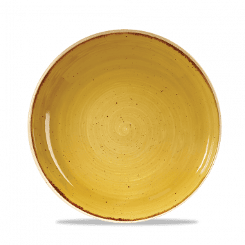 Piatto piano coupe stonecast mustard seed yellow cm.16,5