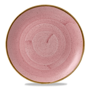 Piatto piano coupe stonecast petal pink cm.26