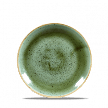 Piatto piano coupe stonecast samphire green cm.16,5