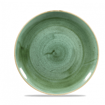 Piatto piano coupe stonecast samphire green cm.26