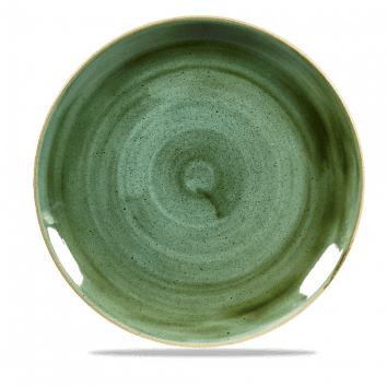 Piatto piano coupe stonecast samphire green cm.28,8