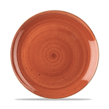 Piatto piano coupe stonecast spiced orange cm.26
