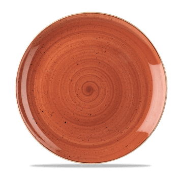 Piatto piano coupe stonecast spiced orange cm.28,8