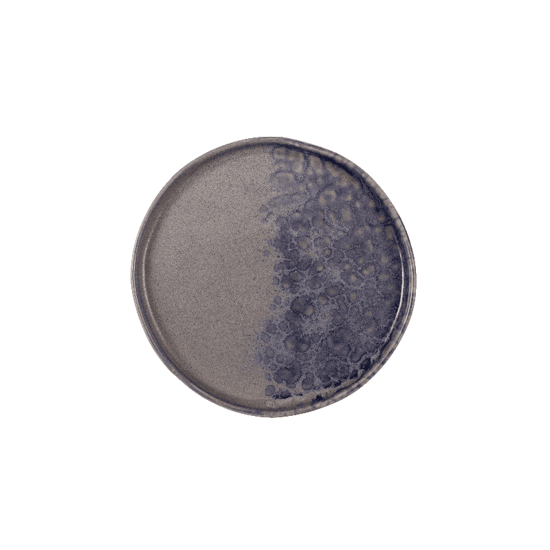 Piatto piano phobos grigio/blu cm.20,5