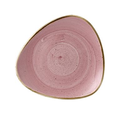Piatto piano triangolare stonecast petal pink cm.22,9