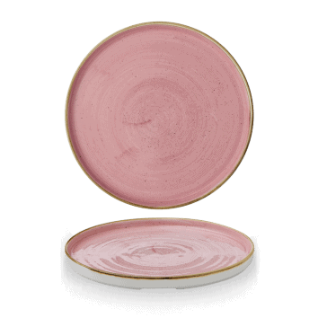 Piatto piano walled stonecast petal pink cm.26