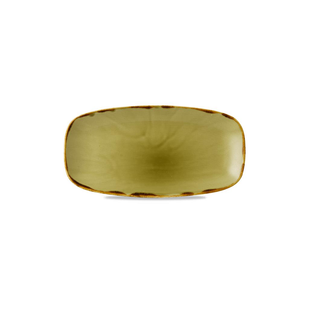 Piatto rettangolare oblong chef harvest green cm.29,8×15,3