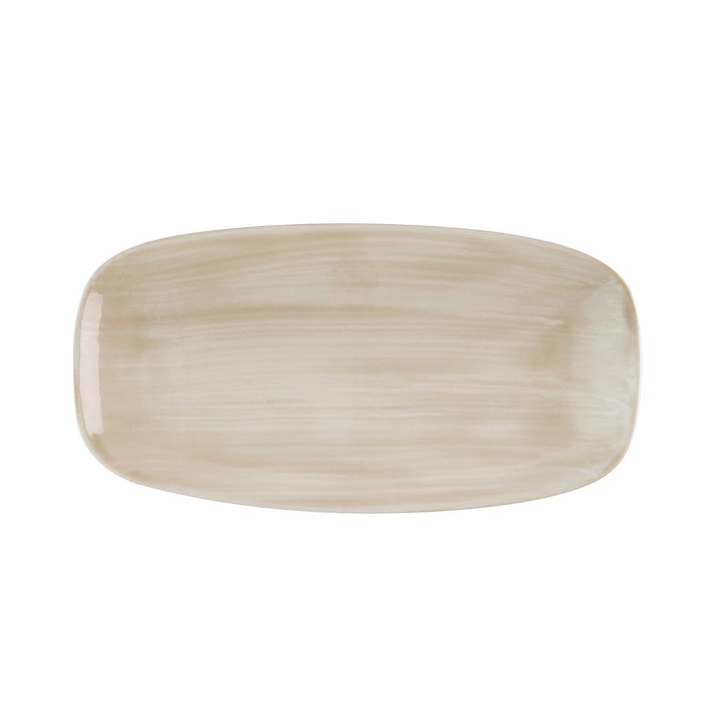 Piatto rettangolare oblong chef stonecast canvas natural cm.29,8×15,3