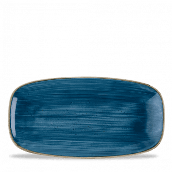 Piatto rettangolare oblong chef stonecast java blue cm.29,8×15,3