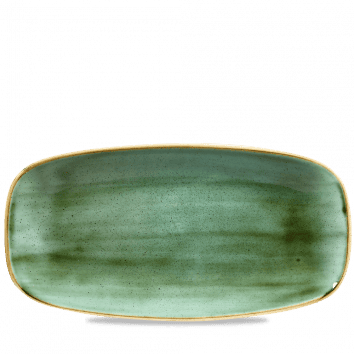 Piatto rettangolare oblong chef stonecast samphire green cm.35,5×18,9