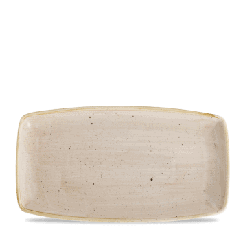 Piatto rettangolare oblong stonecast nutmeg cream cm.34,5×18,5