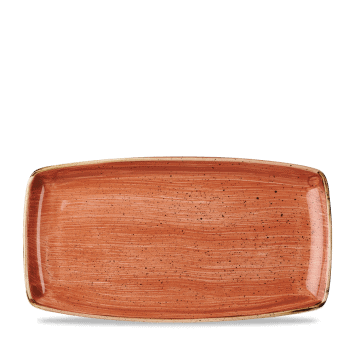 Piatto rettangolare oblong stonecast spiced orange cm.34,5×18,5