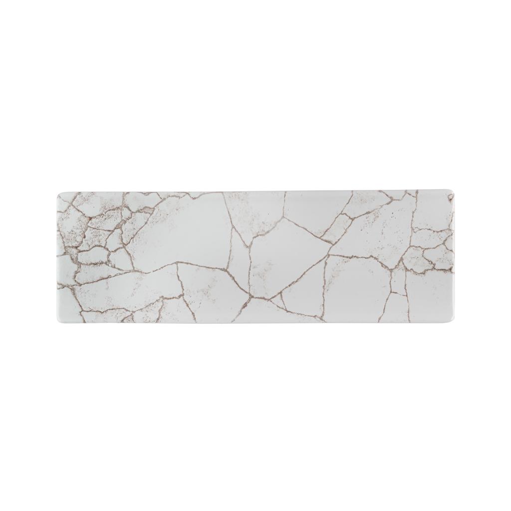 Piatto rettangolare tasting kintsugi agate grey cm.32,3×10,5