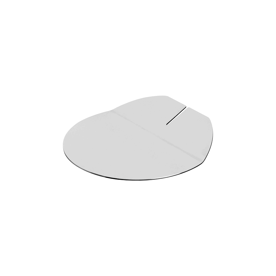 Poggiaposate rotondo acciaio inox cm.10