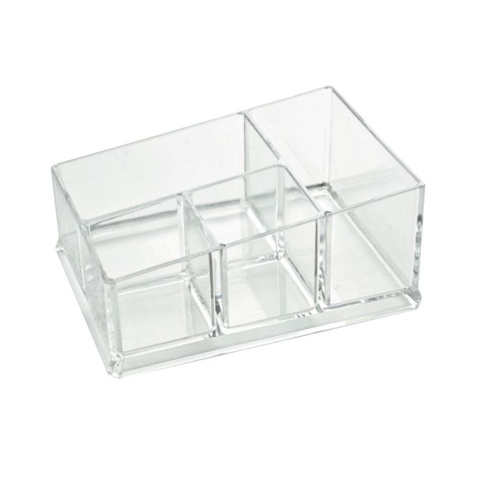 Portabustine crystal cinque scomparti acrilico cm.19,5×14,5