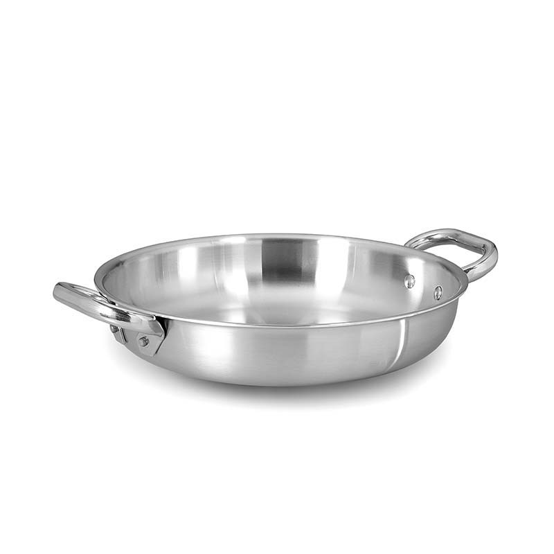Tegame due maniglie alu-inox cm.36