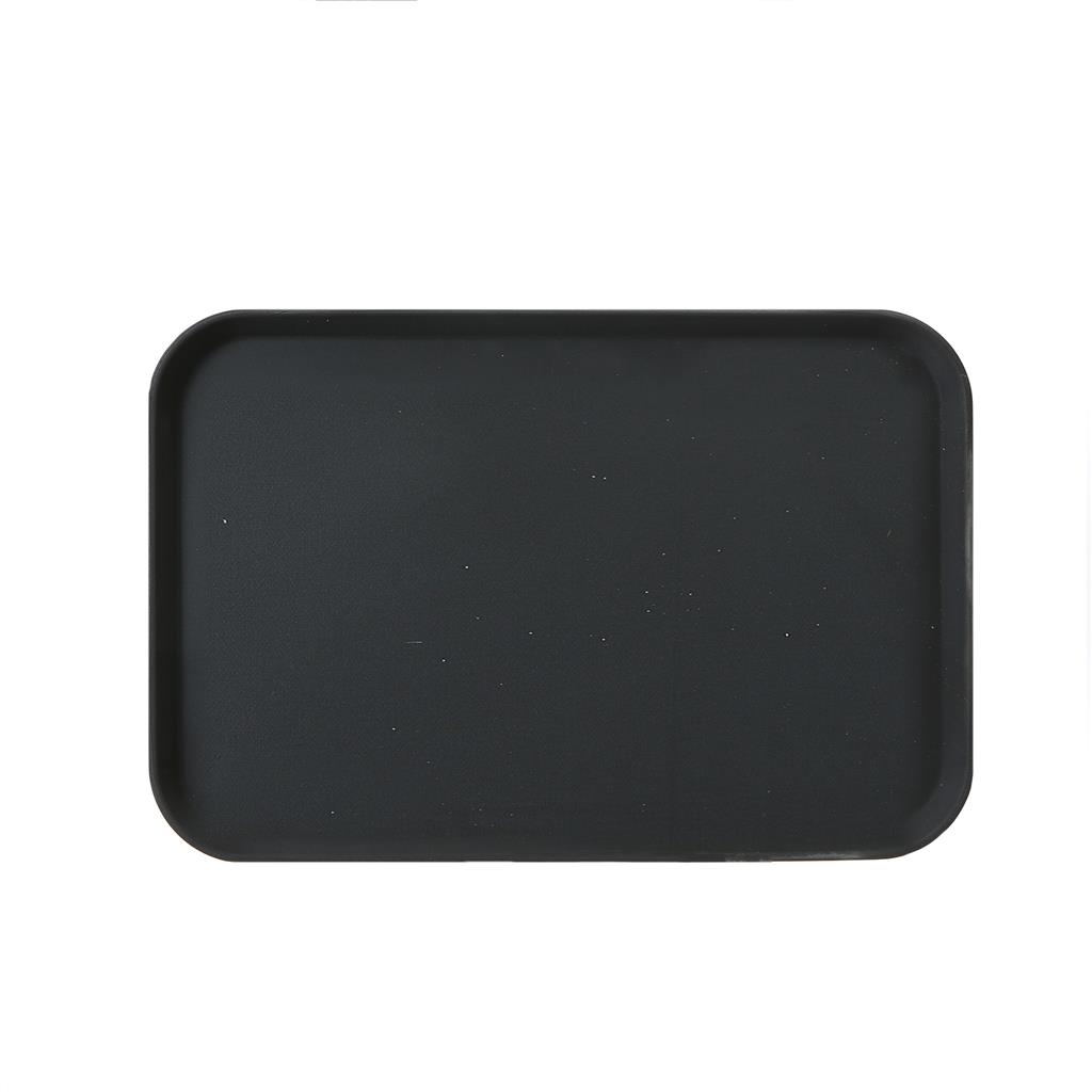 Vassoio rettangolare antiscivolo nero cm.36×26