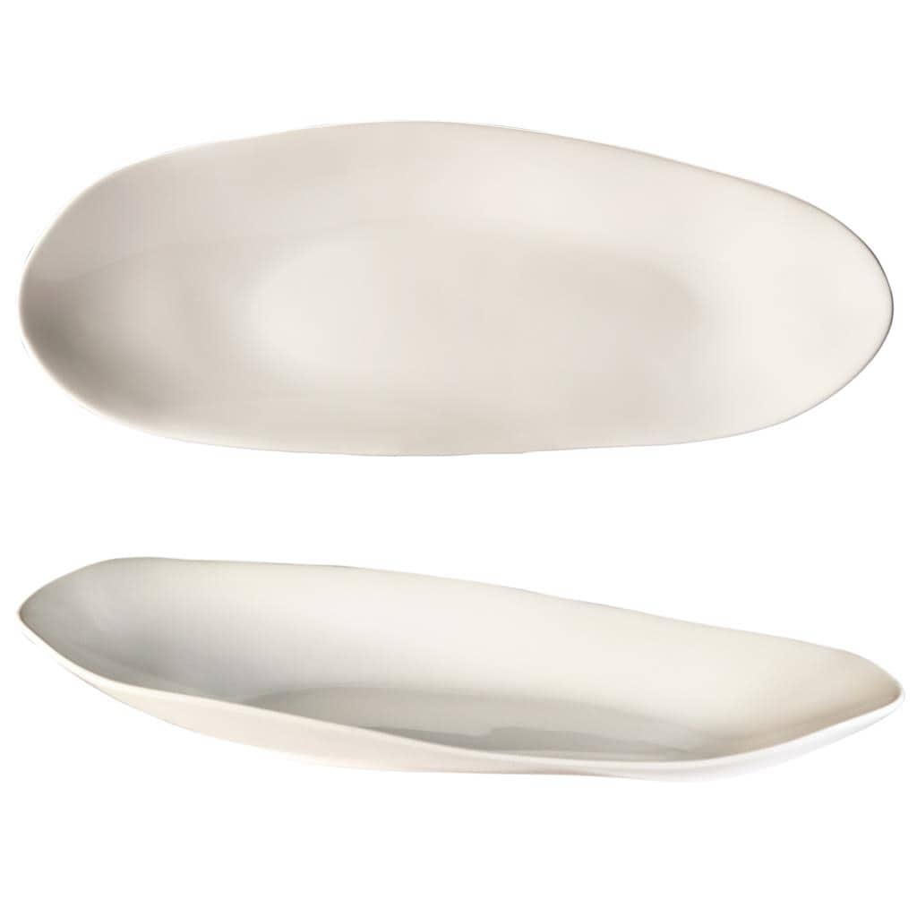 Piatto ovale wave cm.46×18
