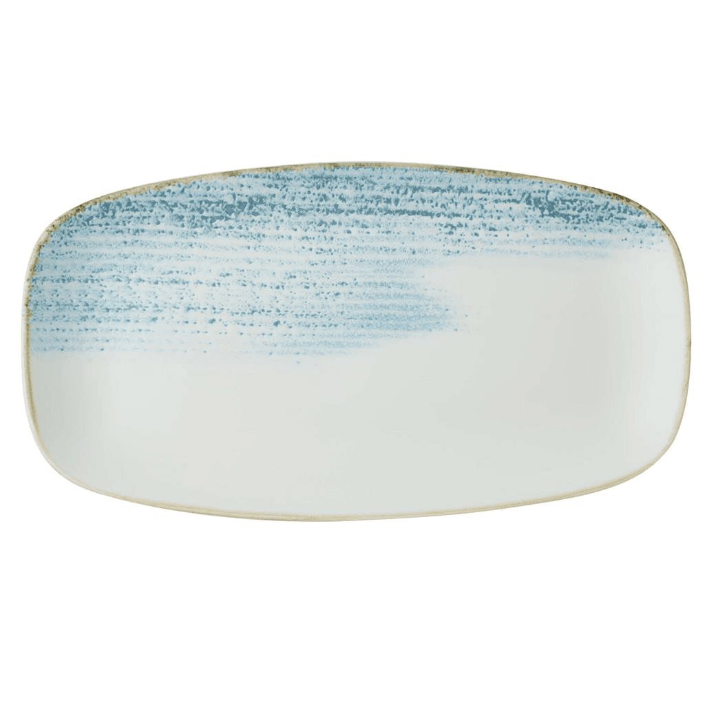 Piatto rettangolare oblong chef homespun accents aquamarine cm.29,8×15,3