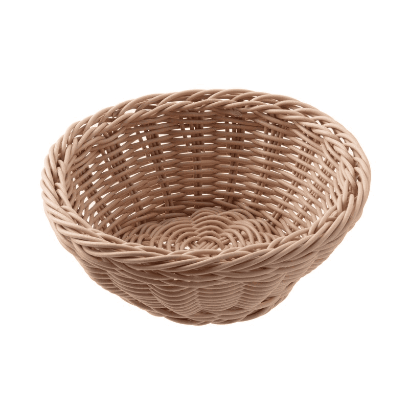 Cestino pane tondo polyrattan cm.20×8