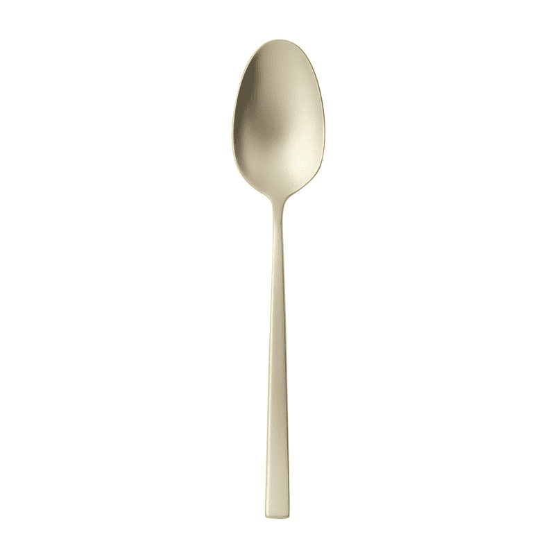 Cucchiaio tavola cream antique pvd champagne