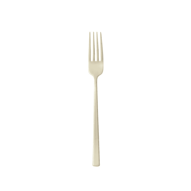 Forchetta frutta cream antique pvd champagne