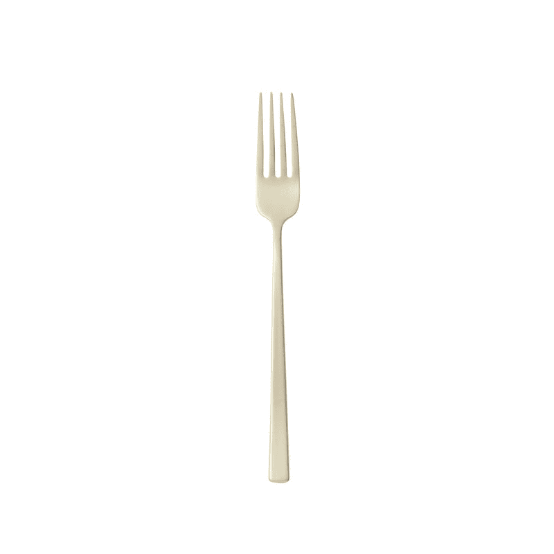 Forchetta frutta cream antique pvd champagne