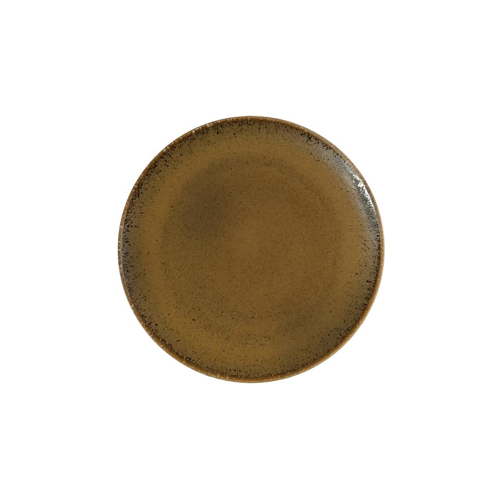 Piatto piano coupe saturno grumpy marrone cm.16