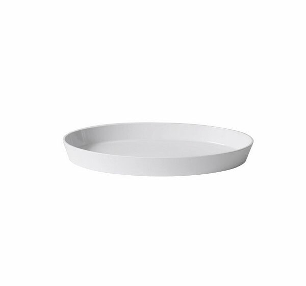 Vassoio ovale fondo show plate bianco cm.34×21