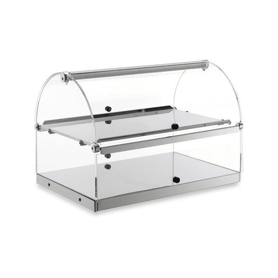Vetrina neutra 2 piani cm.50x35x33h