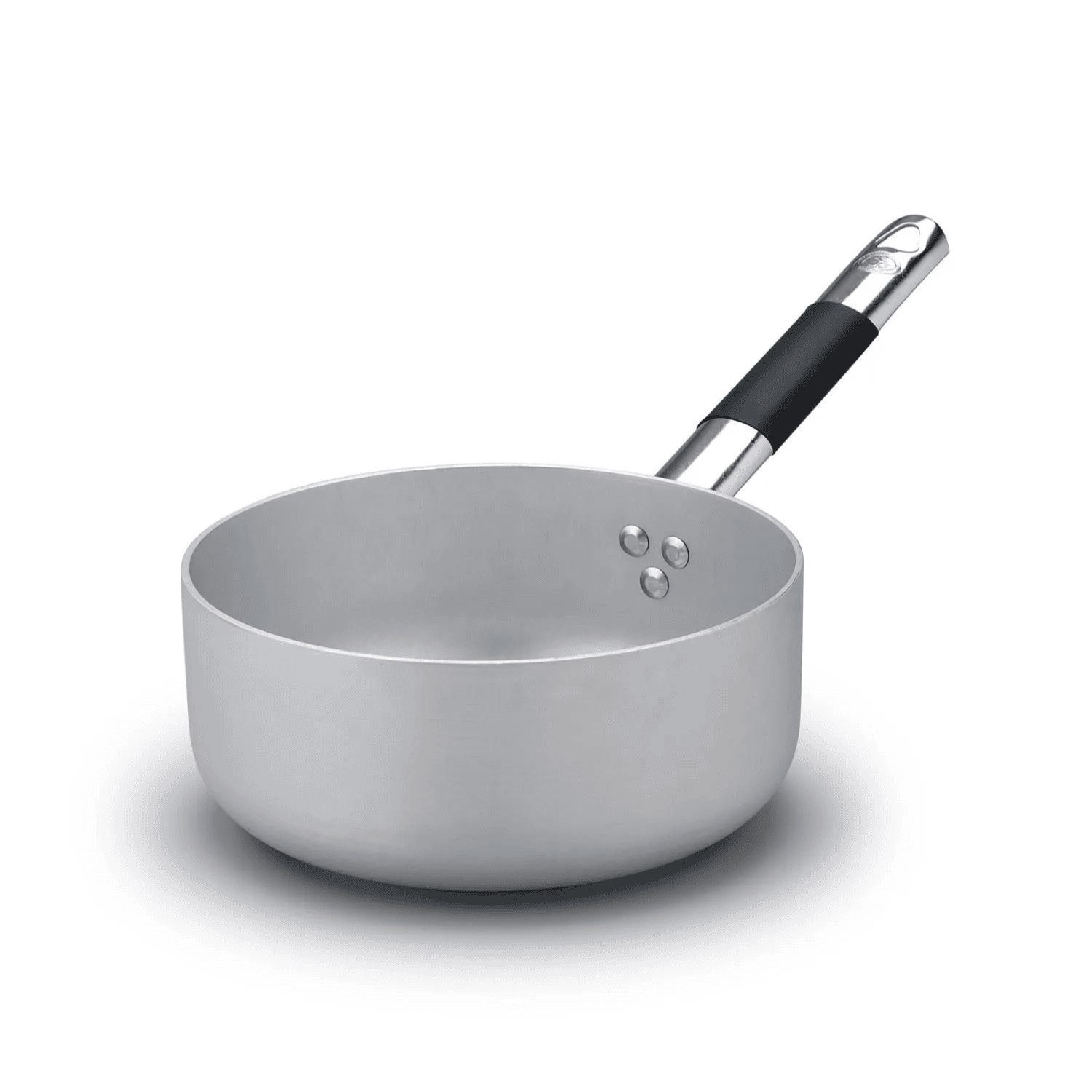 Casseruola bassa alluminio un manico cool con fondo induzione cm.28
