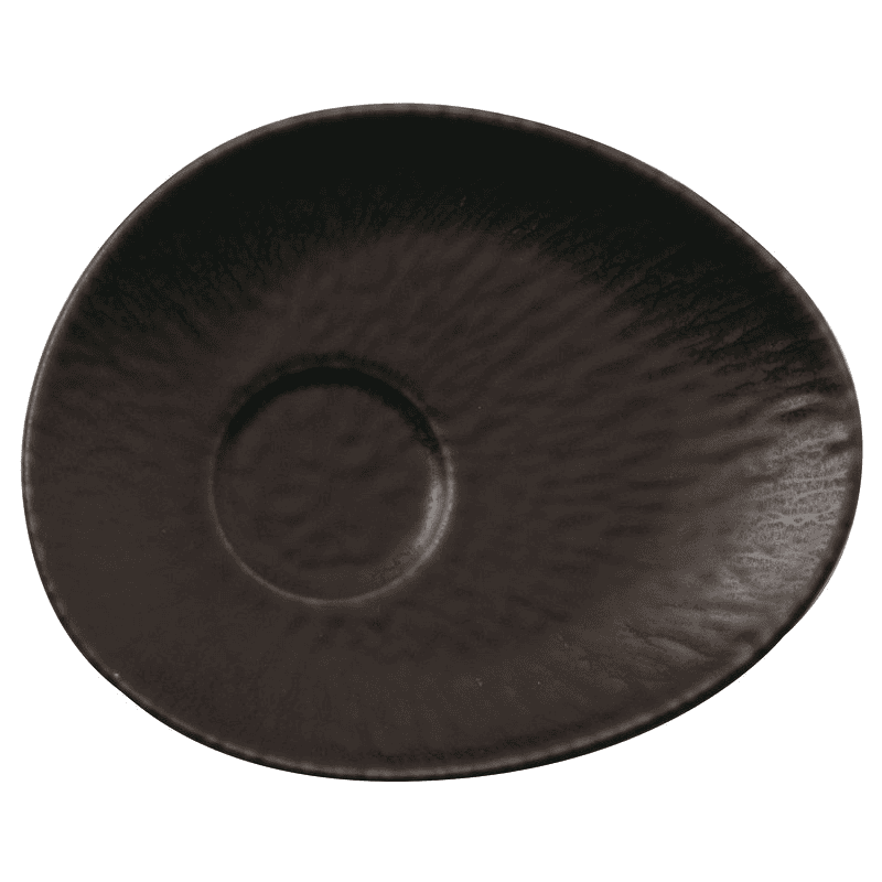 Piattino per tazza caffe’ organico onyx cm.13,5×11