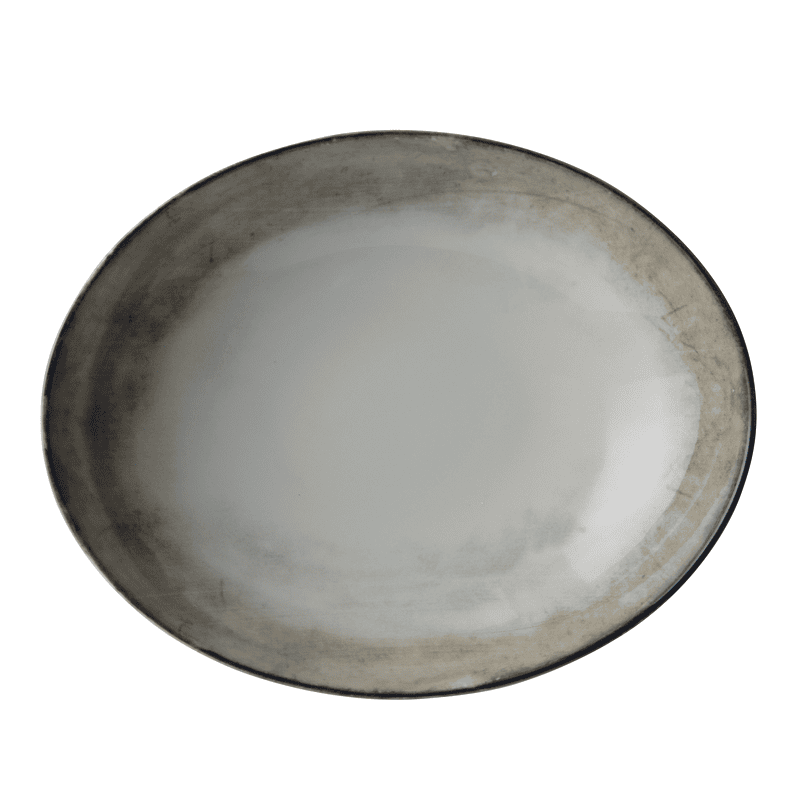 Piatto fondo ovale shade earth cm.25×20