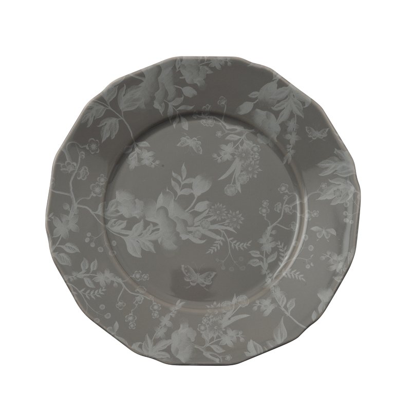 Piatto frutta garden glamour grey cm.21