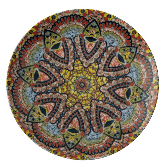 Piatto frutta mandala cm.20